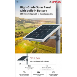 CP PLUS SOLAR PANEL BIG SIZE WITH BATTERY CP-SL06K (Only Panel with battery)